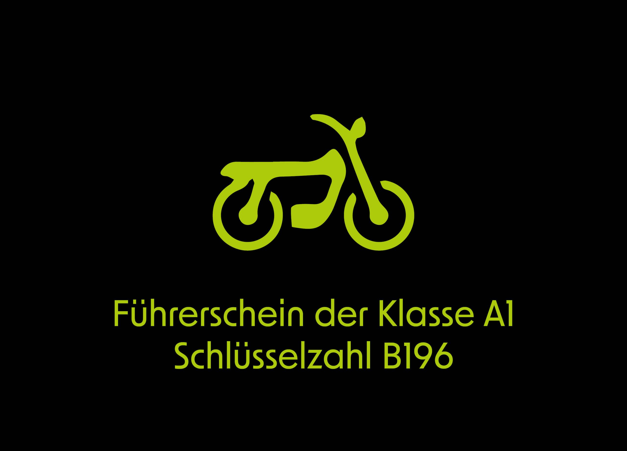 Icon Führerschein der Klasse A schlüsselzahl B196 der Fahrschule Kaisinger in Landsberg und Obermeitingen